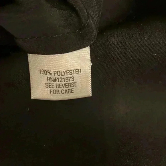 WHBM pleated high neck belted little black dress large - Picture 6 of 6